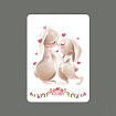 Набор открыток "Влюбленные кролики"
