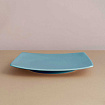 Набор из 5-ти тарелок квадрат 19 см "Голубой"