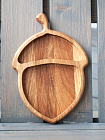 Тарелка деревянная "Желудь"