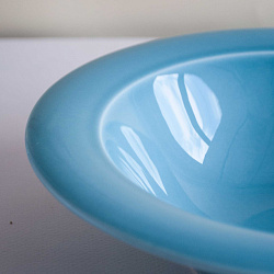Набор из 3-х тарелок глубоких Эстет 22 см "Голубой" 