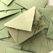 Конверт из бумаги ручного литья "Зеленый"