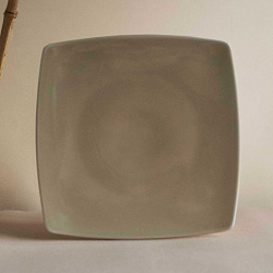 Тарелка квадрат 26 см "Светло-оливковый"