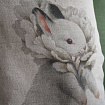 Наволочка декоративная "Крольчонок/Белый пион", 45 на 45 см