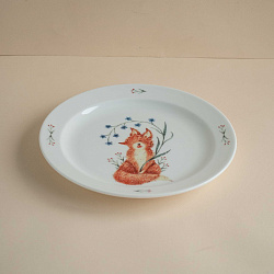 Набор посуды из 3-х предметов "Лисенок в незабудках"
