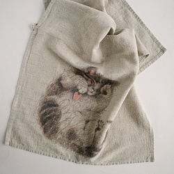 Полотенце умягченное "Котенок. Любить."