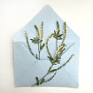 Конверт из бумаги ручного литья "Голубой"
