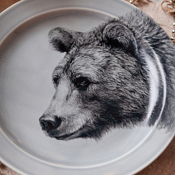 Тарелка 24 см "Медведь" 