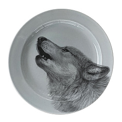 Тарелка глубокая 22,5 см "Волк"